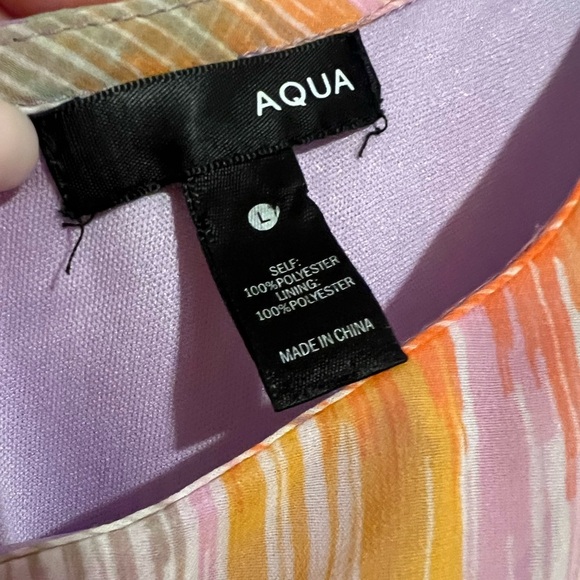 AQUA • MULTICOLOR • ONE SHOULDER DRESS - Picture 6 of 6